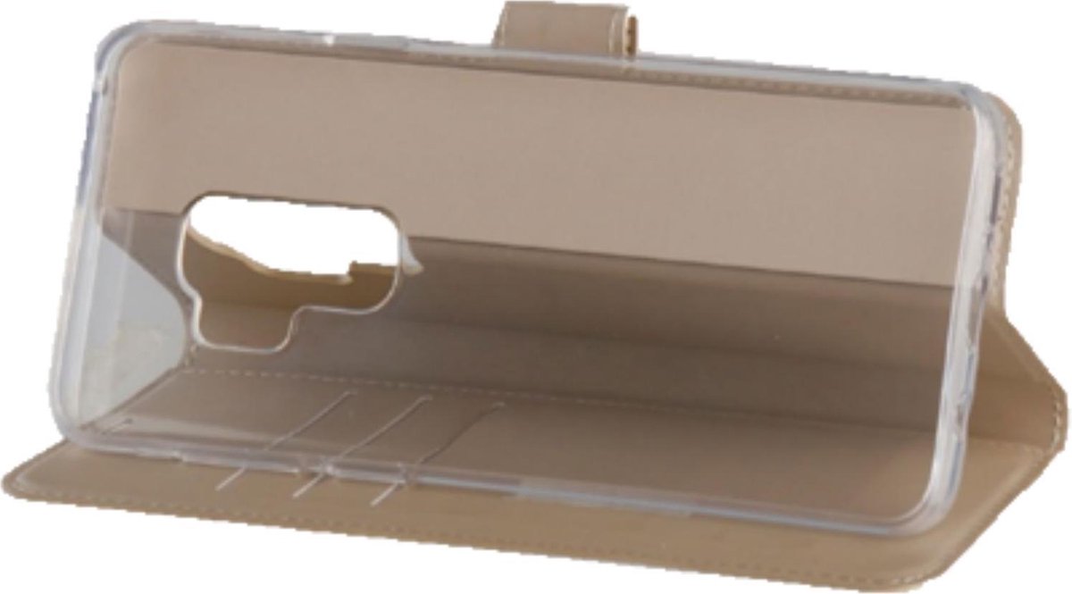 BeHello Samsung Galaxy S9+ Hoesje - Gel Wallet Case Met Ruimte Voor 3 Pasjes Goud - Afbeelding 4