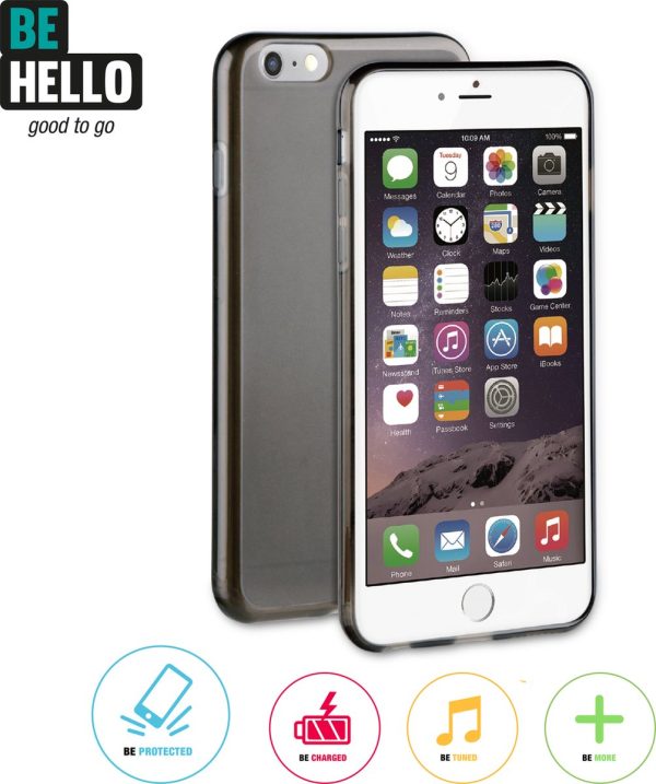 BeHello Gel Case voor Apple iPhone 6/6S - Zwart - Afbeelding 8