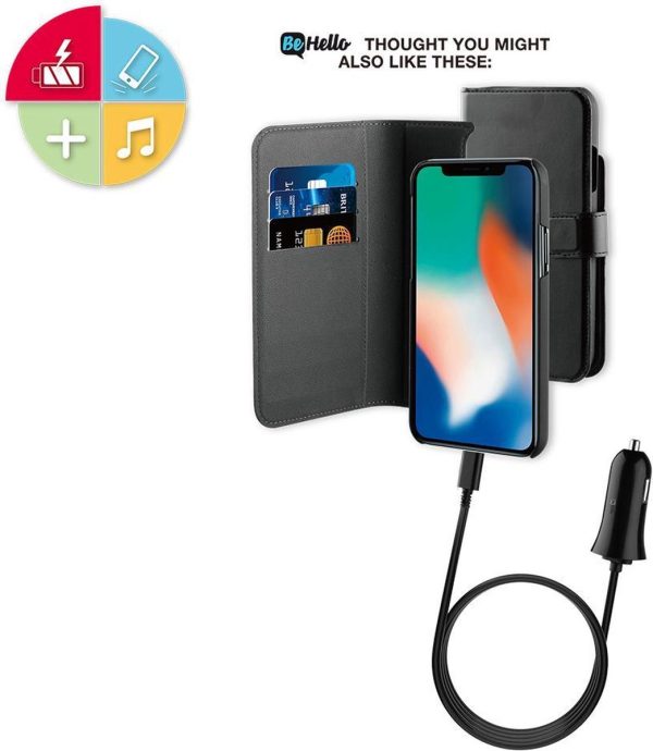 BeHello iPhone 11 Hoesje I 2-in-1 Wallet Case met Ruimte Voor 3 Pasjes Zwart - Afbeelding 4