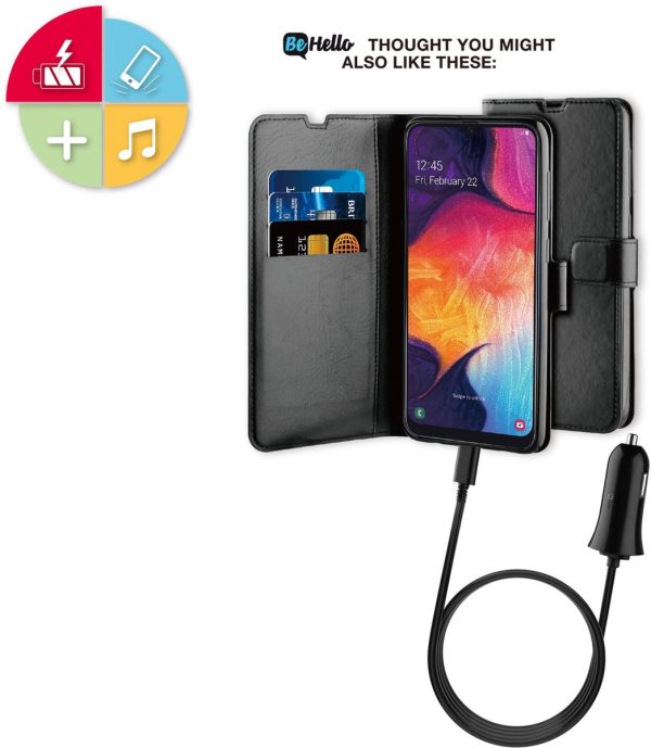BeHello Samsung Galaxy A50 Hoesje - Gel Wallet Case Met Ruimte Voor 3 Pasjes Zwart - Afbeelding 4