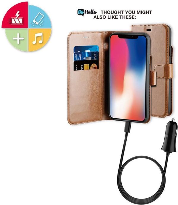 BeHello iPhone 11 Pro Hoesje - Gel Wallet Case Met Ruimte Voor 3 Pasjes Bruin - Afbeelding 5