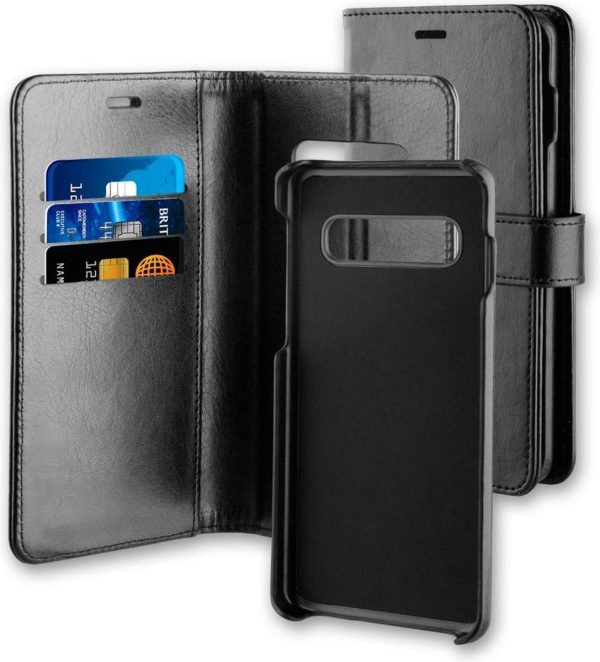 BeHello Samsung Galaxy S10+ Hoesje I 2-in-1 Wallet Case met Ruimte Voor 3 Pasjes Zwart - Afbeelding 3