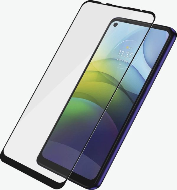 PanzerGlass Case Friendly Gehard Glas Screenprotector Geschikt voor Motorola Moto G9 Power - Zwart - Afbeelding 4