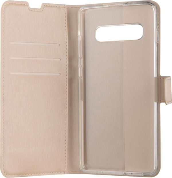BeHello Samsung Galaxy S10 Plus Hoesje - Gel Wallet Case Met Ruimte Voor 3 Pasjes Goud - Afbeelding 2