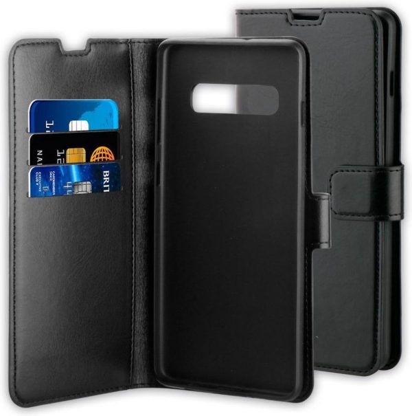 BeHello Samsung Galaxy S10+ Hoesje - Gel Wallet Case Met Ruimte Voor 3 Pasjes Zwart - Afbeelding 4