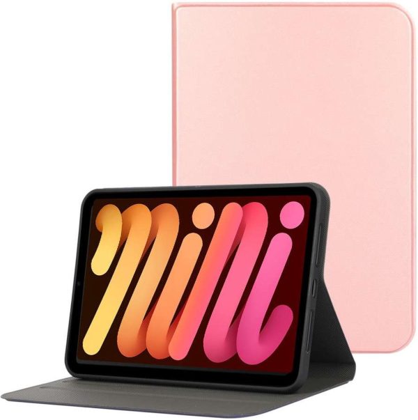 Just in Case PU Leather Book Case hoes voor iPad mini 6 - roze - Afbeelding 3