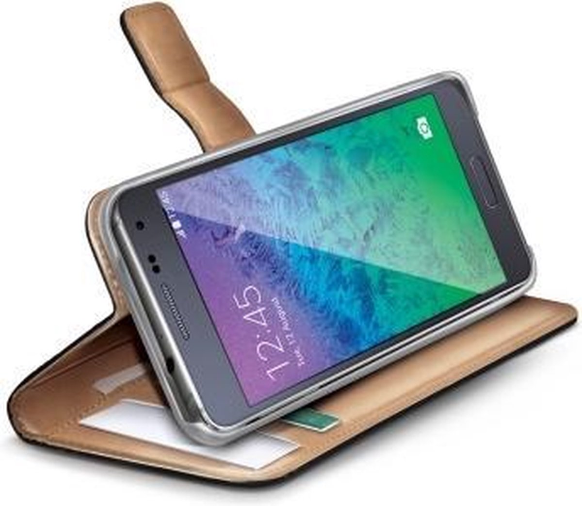 Celly - Wally Case - Samsung Galaxy Alpha - zwart - Afbeelding 2