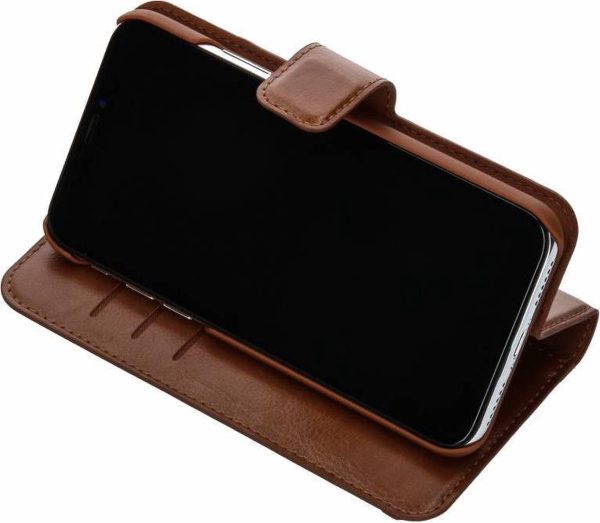 BeHello iPhone X  XS Hoesje - Wallet Case Met Ruimte Voor 3 Pasjes Bruin - Afbeelding 12