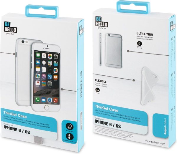BeHello iPhone 6  6S ThinGel Siliconen Hoesje Transparant - Afbeelding 4