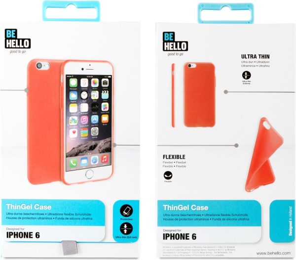 BeHello iPhone 6 / 6S Thingel Case Coral - Afbeelding 5