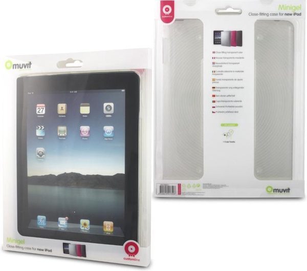 Muvit iPad 2 en iPad 3 Minigel Case Transparent with Waves (MUCLPSKIPA2001) - Afbeelding 2