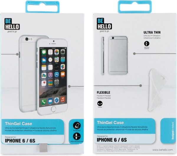 BeHello iPhone 6  6S ThinGel Siliconen Hoesje Transparant - Afbeelding 5