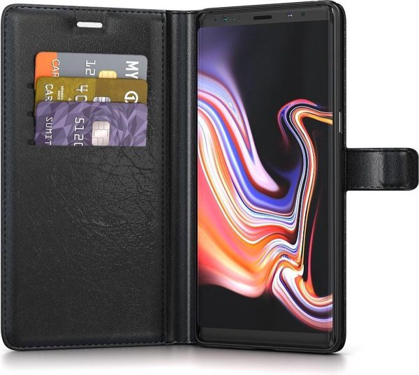 BeHello Samsung Galaxy Note 9 Hoesje - Wallet Case Met Ruimte Voor 3 Pasjes Zwart - Afbeelding 2
