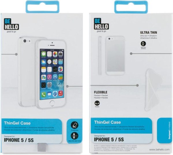 BeHello iPhone 5 / 5S / SE ThinGel Siliconen Hoesje Transparant - Afbeelding 6