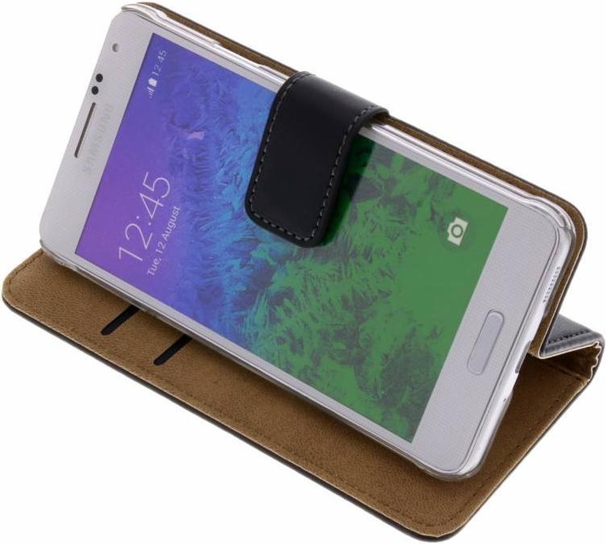 Celly - Wally Case - Samsung Galaxy Alpha - zwart - Afbeelding 4