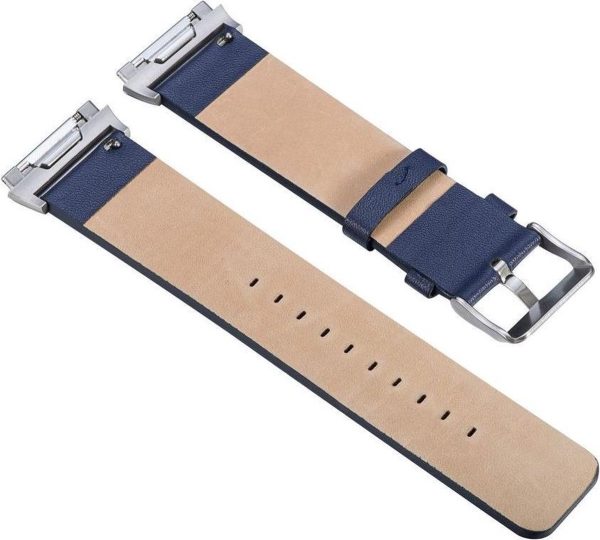 Just in Case Lederen armband voor Fitbit Ionic - blauw - Afbeelding 2