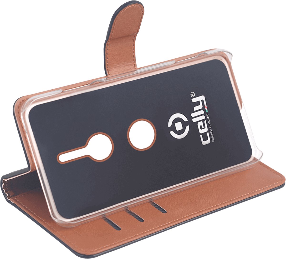 Celly Boekmodel Hoesje Sony Xperia XZ3 - Zwart - Afbeelding 4