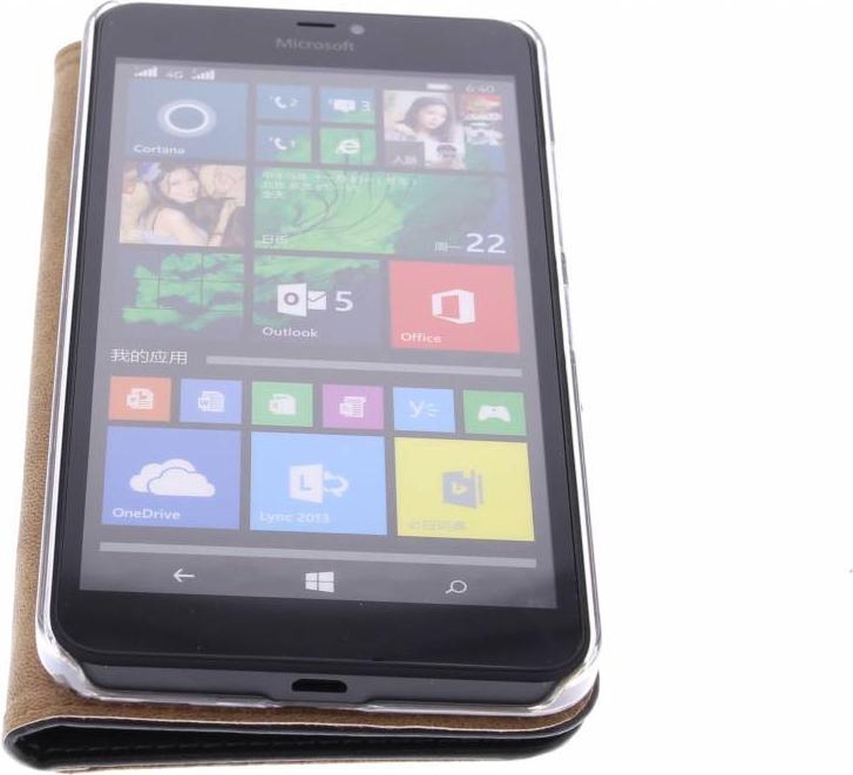 Celly Wally hoesje voor Nokia Lumia 640 XL - Zwart - Afbeelding 4