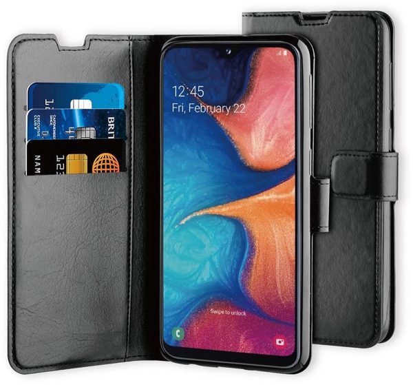 BeHello Samsung Galaxy A20E Gel Wallet Case Zwart - Afbeelding 4