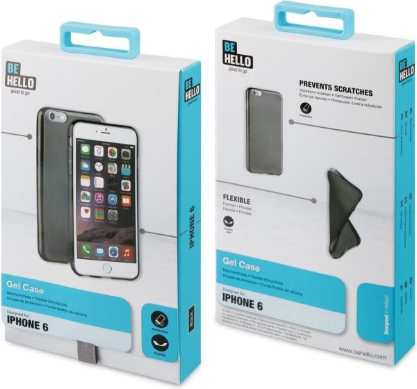 BeHello Gel Case voor Apple iPhone 6/6S - Zwart - Afbeelding 7