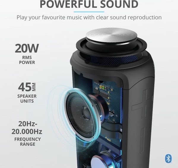 Trust Caro Max Powerful Bluetooth Wireless Speaker Zwart - Afbeelding 2