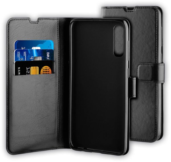 BeHello Samsung Galaxy A50 Hoesje - Gel Wallet Case Met Ruimte Voor 3 Pasjes Zwart