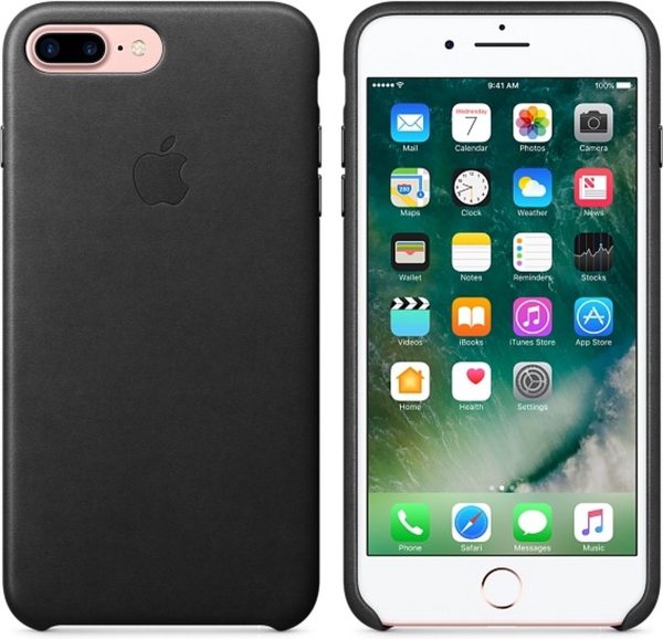 Apple iPhone 7 Plus/8 Plus Leather Case Black MQHM2ZM/A - Afbeelding 10