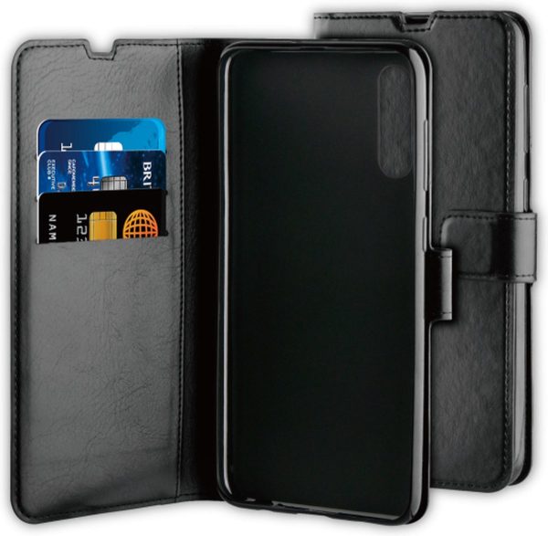 BeHello Samsung Galaxy A70 Hoesje - Gel Wallet Case Met Ruimte Voor 3 Pasjes Zwart - Afbeelding 4