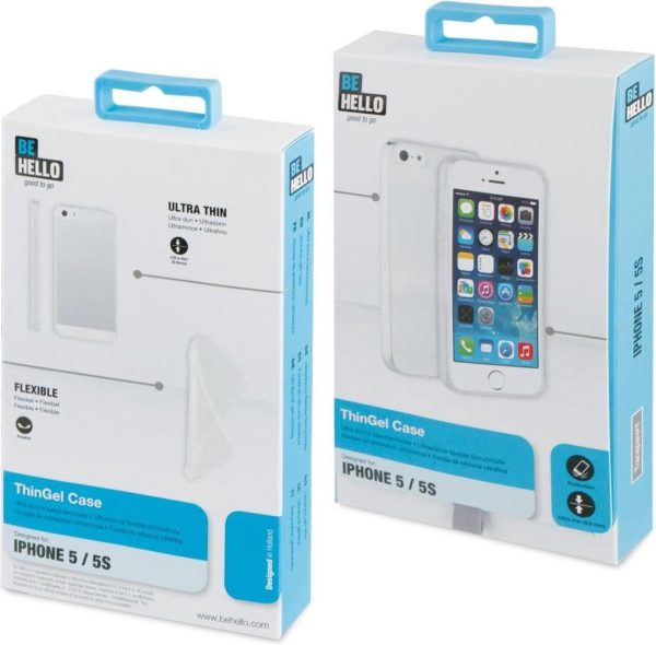 BeHello iPhone 5 / 5S / SE ThinGel Siliconen Hoesje Transparant - Afbeelding 7