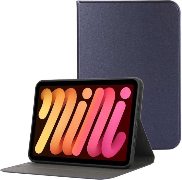 Just in Case PU Leather Book Case hoes voor iPad mini 6 - blauw - Afbeelding 3