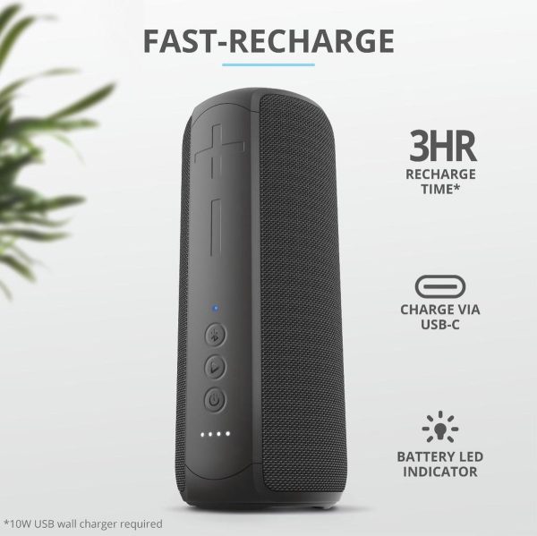 Trust Caro Max Powerful Bluetooth Wireless Speaker Zwart - Afbeelding 8