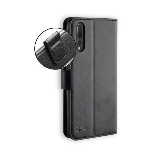 BeHello Huawei P20 Hoesje - Gel Wallet Case Met Ruimte Voor 3 Pasjes Zwart - Afbeelding 4