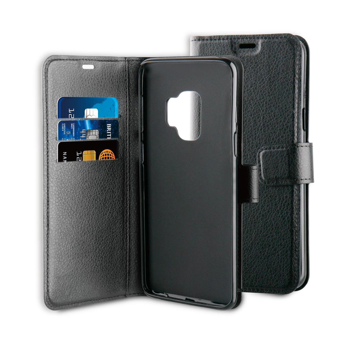 BeHello Samsung Galaxy S9 Hoesje - Gel Wallet Case Met Ruimte Voor 3 Pasjes Zwart - Afbeelding 4
