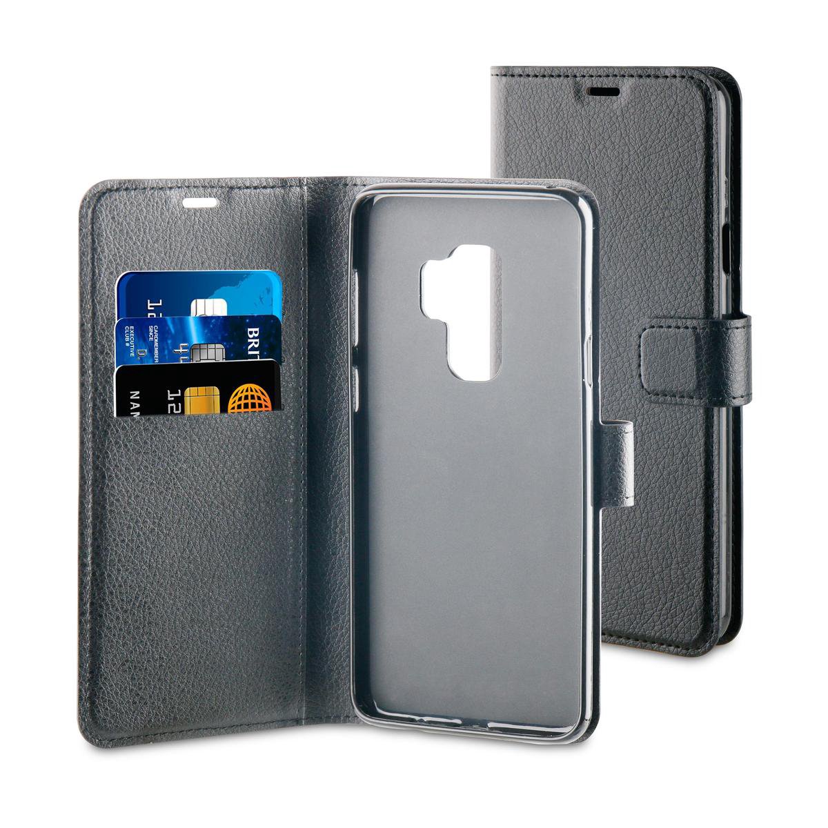 BeHello Samsung Galaxy S9+ Hoesje - Gel Wallet Case Met Ruimte Voor 3 Pasjes Zwart - Afbeelding 8