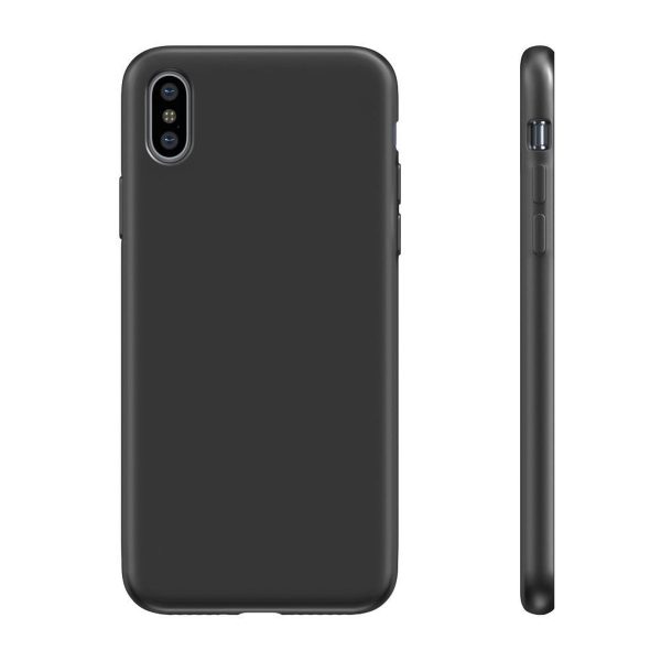 BeHello iPhone XS Max Siliconen Hoesje Zwart