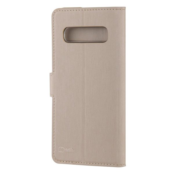BeHello Samsung Galaxy S10 Hoesje - Gel Wallet Case Met Ruimte Voor 3 Pasjes Goud - Afbeelding 6