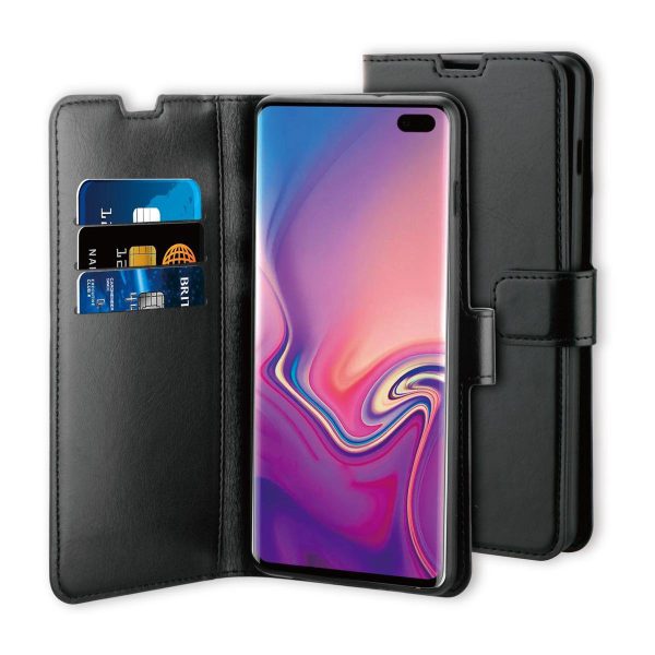 BeHello Samsung Galaxy S10+ Hoesje - Gel Wallet Case Met Ruimte Voor 3 Pasjes Zwart - Afbeelding 6