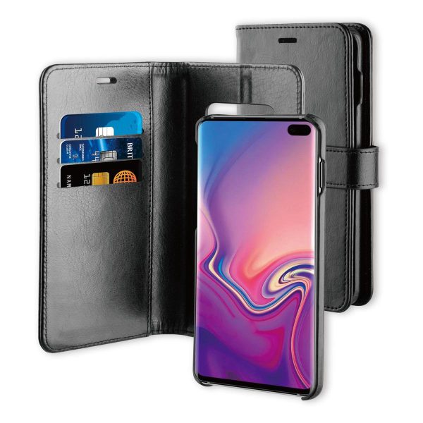 BeHello Samsung Galaxy S10+ Hoesje I 2-in-1 Wallet Case met Ruimte Voor 3 Pasjes Zwart - Afbeelding 8