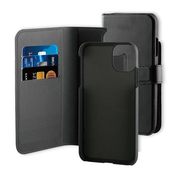 BeHello iPhone 11 Hoesje I 2-in-1 Wallet Case met Ruimte Voor 3 Pasjes Zwart - Afbeelding 6