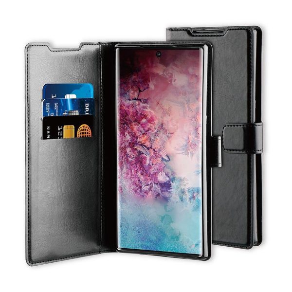 BeHello Samsung Galaxy Note10 Hoesje - Gel Wallet Case Met Ruimte Voor 3 Pasjes Zwart - Afbeelding 8