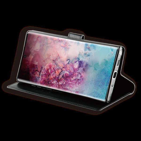 BeHello Samsung Galaxy Note10+ Hoesje - Gel Wallet Case Met Ruimte Voor 3 Pasjes Zwart - Afbeelding 6