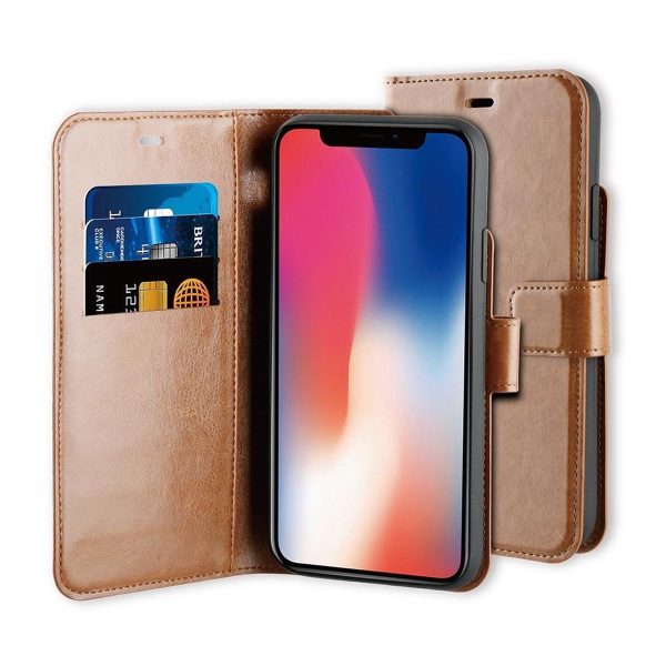 BeHello iPhone 11 Pro Hoesje - Gel Wallet Case Met Ruimte Voor 3 Pasjes Bruin - Afbeelding 7