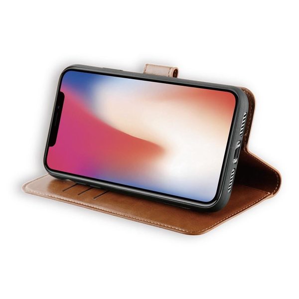 BeHello iPhone 11 Pro Hoesje - Gel Wallet Case Met Ruimte Voor 3 Pasjes Bruin - Afbeelding 8