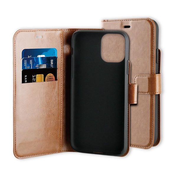 BeHello iPhone 11 Pro Hoesje - Gel Wallet Case Met Ruimte Voor 3 Pasjes Bruin - Afbeelding 9