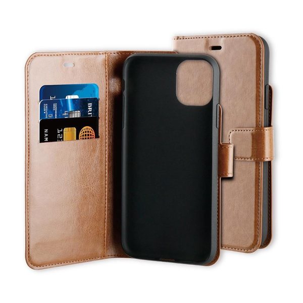 BeHello iPhone 11 Hoesje - Gel Wallet Case Met Ruimte Voor 3 Pasjes Bruin - Afbeelding 6