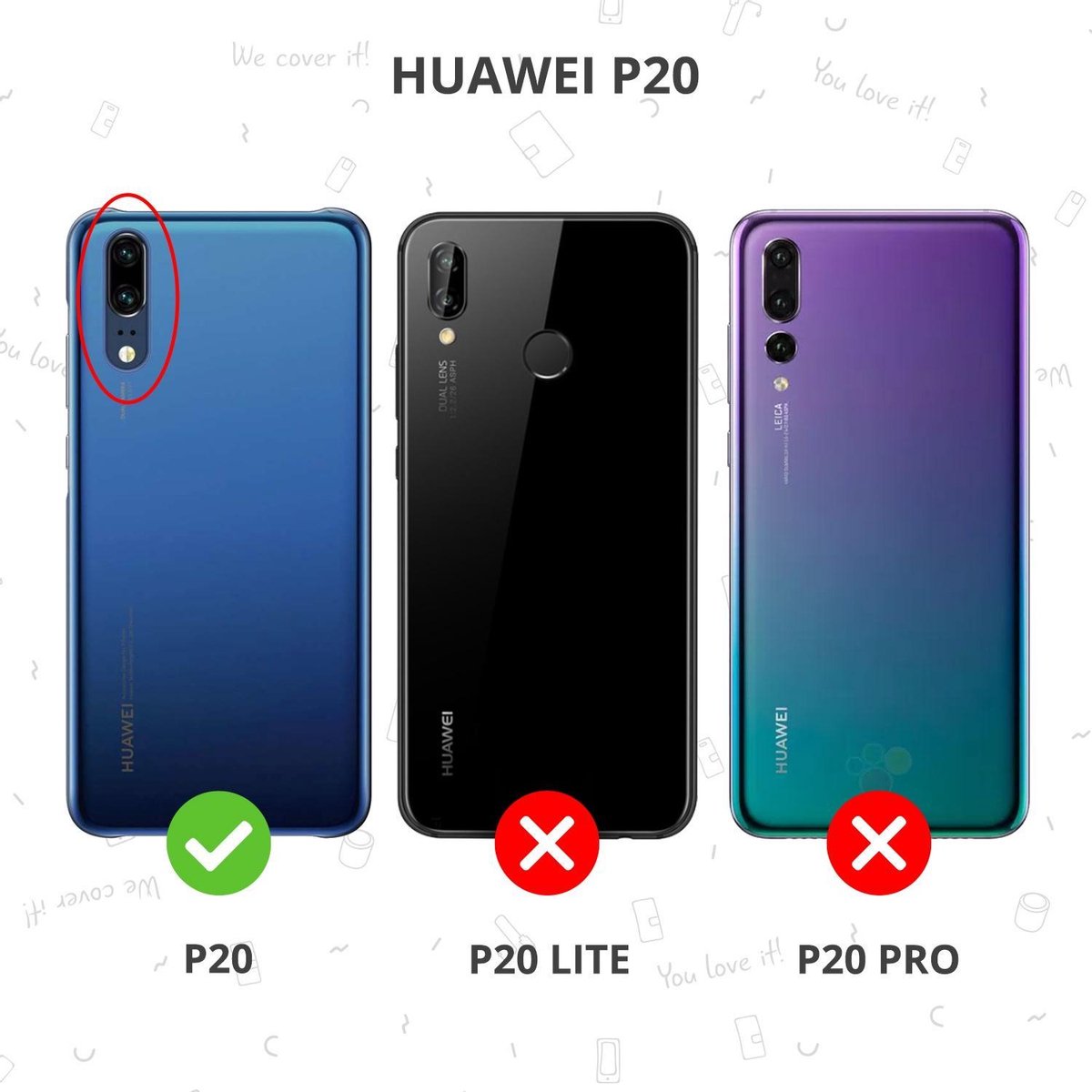 Color Case Hoesje Huawei P20 - Blauw - Afbeelding 9