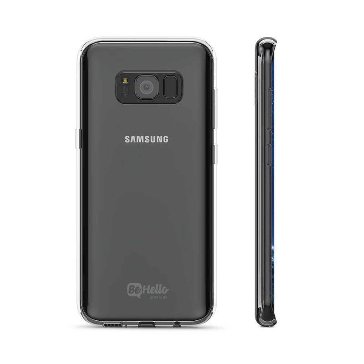 BeHello Samsung Galaxy S8+ Gel Siliconen Hoesje Transparant - Afbeelding 6