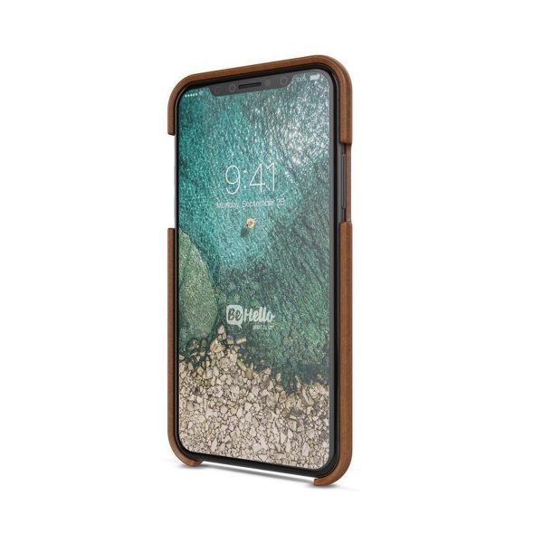 BeHello iPhone Xs  X hoesje Back Case Bruin - Afbeelding 6