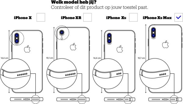 Apple iPhone XS Max Siliconen Case - Nectarine - Afbeelding 8