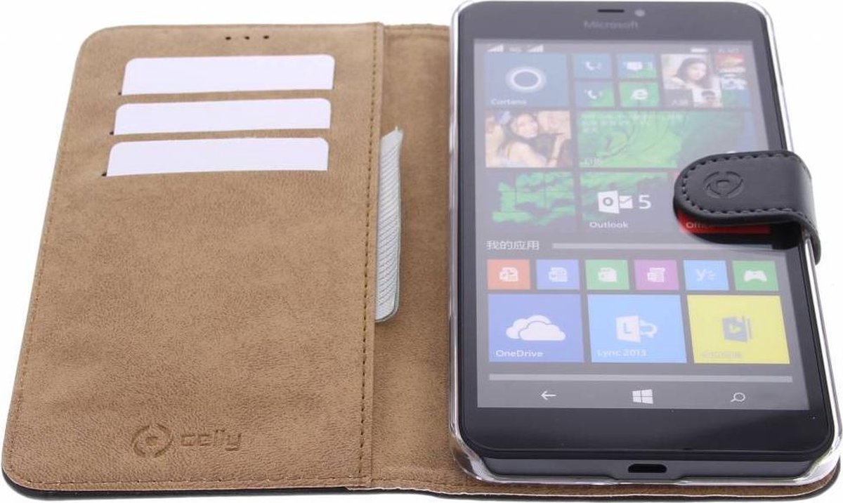 Celly Wally hoesje voor Nokia Lumia 640 XL - Zwart - Afbeelding 3